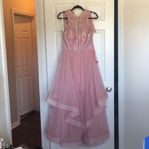 A beautiful pink gown by City Triangles